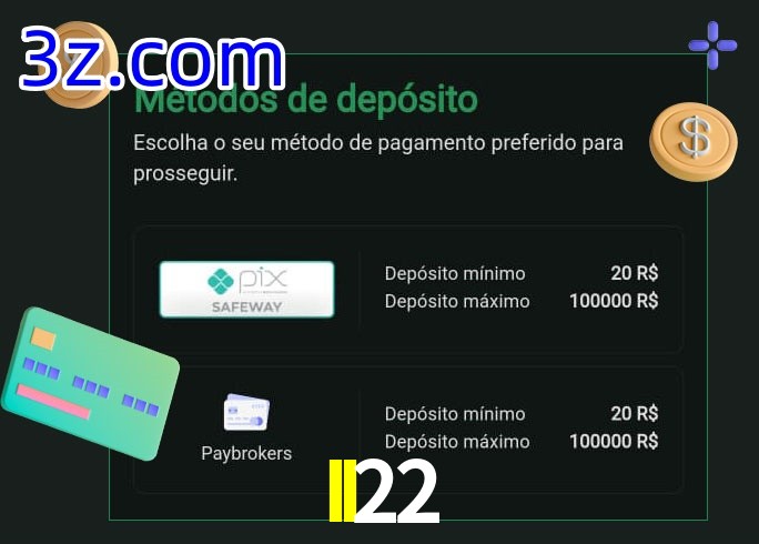 O cassino II22 oferece uma grande variedade de métodos de pagamento